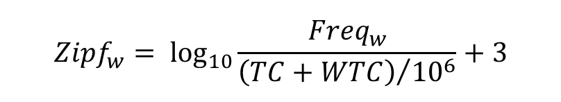 Image of Zipf-Scale Value formula